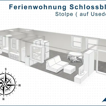 아파트 Ferienwohnung Schlossblick Am Haff